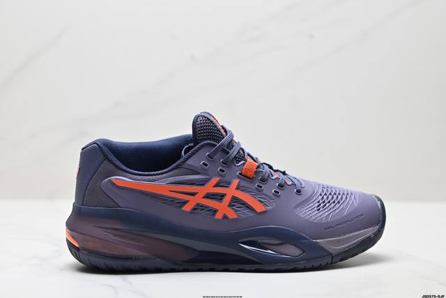 公司级Asics Gel-Resolution X 亚瑟士 专业网球鞋 没有鞋骨的设计 这是一种创新技术 它让脚底在每一次着地时都能感受到柔软而充足的缓冲 就像