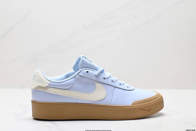 公司级Nike耐克Court Shot男子运动鞋春季透气轻便运动板鞋 经典网眼 橡胶鞋底 皮面的材质 包裹感很强 但鞋底偏硬 适合日常通勤穿搭 该鞋型延续了传统