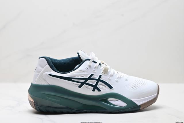 公司级Asics Gel-Resolution X 亚瑟士 专业网球鞋 没有鞋骨的设计 这是一种创新技术 它让脚底在每一次着地时都能感受到柔软而充足的缓冲 就像