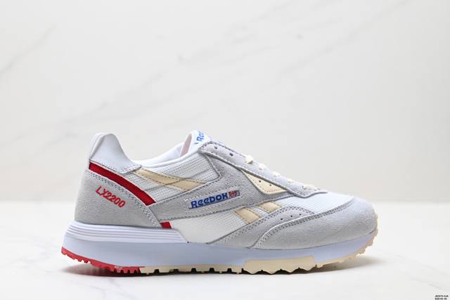 真标Reebok锐步男女情侣款Lx 0美式复古运动休闲慢跑轻便跑步鞋 男女情侣款Lx 0是一款结合经典复古设计与现代科技的运动休闲鞋，适合日常通勤和休闲穿着，同