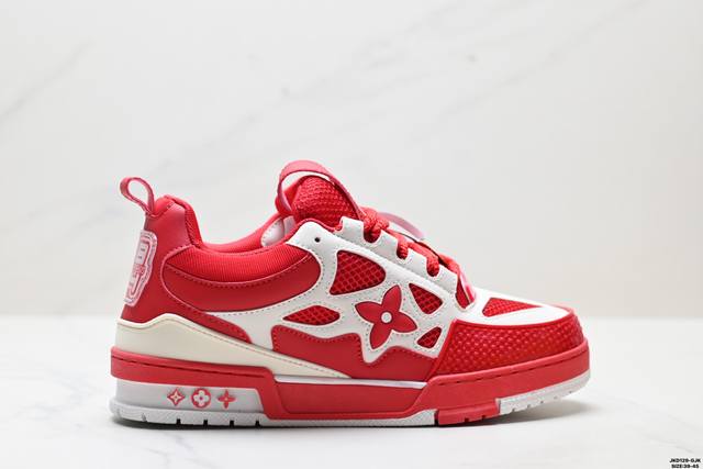 真标Louis Vuitton Trainer Sneaker Low 全新 Lv 路易威登 休闲运动文化百搭板鞋 尺码:39-45 Id:Jkd129-Gjk