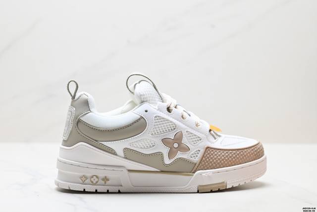 真标Louis Vuitton Trainer Sneaker Low 全新 Lv 路易威登 休闲运动文化百搭板鞋 尺码:36-45 Id:Jkd129-Gjk