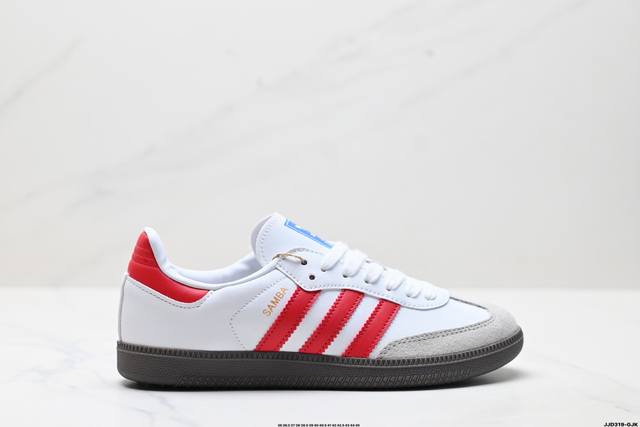 公司级Adidas Originals Samba 桑巴舞系列阿迪达斯 三叶草 绅士德训足球风百搭低帮休闲运动板鞋 货号:Ig1025 尺码:36 36.5 3