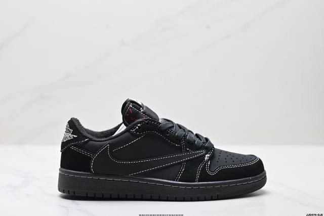 真标Nike Air Jordan 1 X Travis Scott Aj1倒勾 乔一倒钩 耐克 低帮文化篮球鞋 货号:Dm7866-001 尺码:36 36.