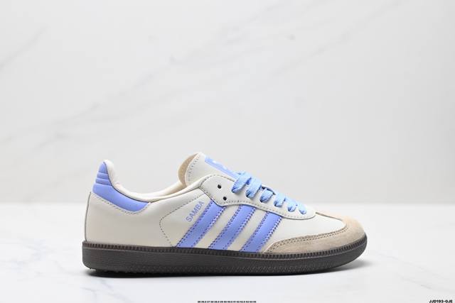 公司级Adidas Originals Samba 桑巴舞系列阿迪达斯 三叶草 绅士德训足球风百搭低帮休闲运动板鞋 货号:Ji2678 尺码:36 36.5 3