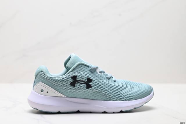 公司级Under Armour Surge 3 安德玛运动舒适 织物减震防滑耐磨透气 低帮休闲跑步鞋 货号:3024883-400 尺码:36-45 Id:Jj