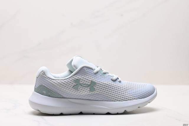 公司级Under Armour Surge 3 安德玛运动舒适 织物减震防滑耐磨透气 低帮休闲跑步鞋 货号:3024883-400 尺码:36-45 Id:Jj