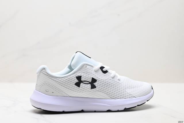 公司级Under Armour Surge 3 安德玛运动舒适 织物减震防滑耐磨透气 低帮休闲跑步鞋 货号:3024883-400 尺码:36-45 Id:Jj