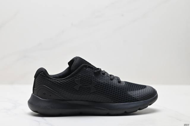 公司级Under Armour Surge 3 安德玛运动舒适 织物减震防滑耐磨透气 低帮休闲跑步鞋 货号:3024883-400 尺码:36-45 Id:Jj