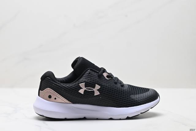 公司级Under Armour Surge 3 安德玛运动舒适 织物减震防滑耐磨透气 低帮休闲跑步鞋 货号:3024883-400 尺码:36-45 Id:Jj