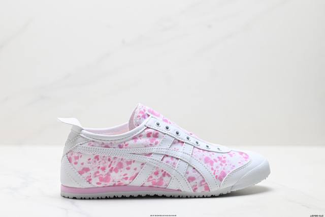 公司级Onitsuka Tiger鬼塚虎 Mexico 66 织物牛皮革 花卉图案 潮流百搭 轻便 低帮 生活休闲鞋 货号:118 71-700 尺码:36 3