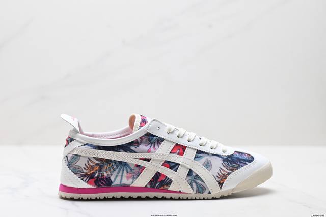 公司级Onitsuka Tiger鬼塚虎 Mexico 66 织物牛皮革 花卉图案 潮流百搭 轻便 低帮 生活休闲鞋 货号:118 71-700 尺码:36 3