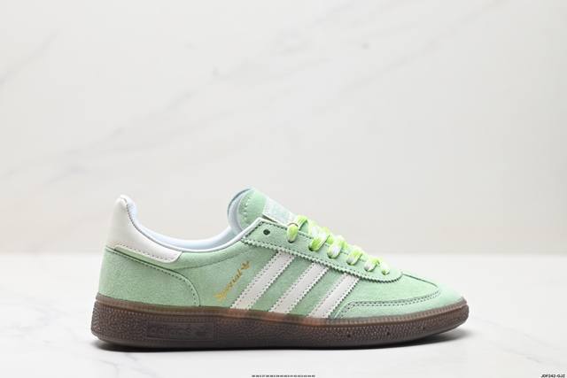公司级Adidas Handball Spezial 官方正确版本 阿迪达斯经典款 复古休闲板鞋 全鞋采用反毛皮制作 牛筋耐磨大底 承载青春情怀的板鞋 经典三条