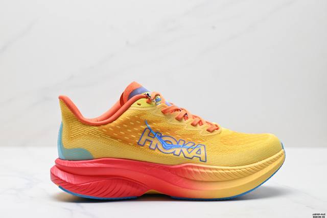 公司级Hoka One One Mach 6 低帮专业越野跑步鞋 实拍首发 相较于前几代Mafate包裹感更好 跟其他系列比起来更加舒适 鞋底防滑性能在下坡的石