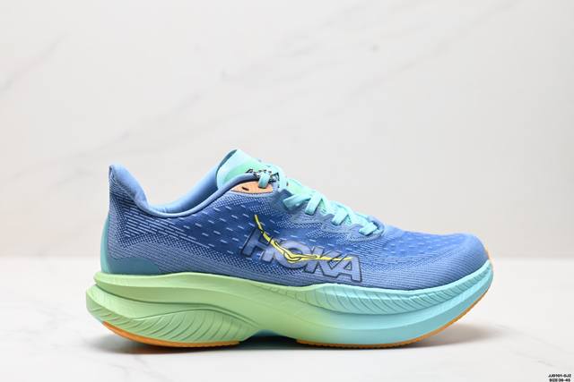 公司级Hoka One One Mach 6 低帮专业越野跑步鞋 实拍首发 相较于前几代Mafate包裹感更好 跟其他系列比起来更加舒适 鞋底防滑性能在下坡的石