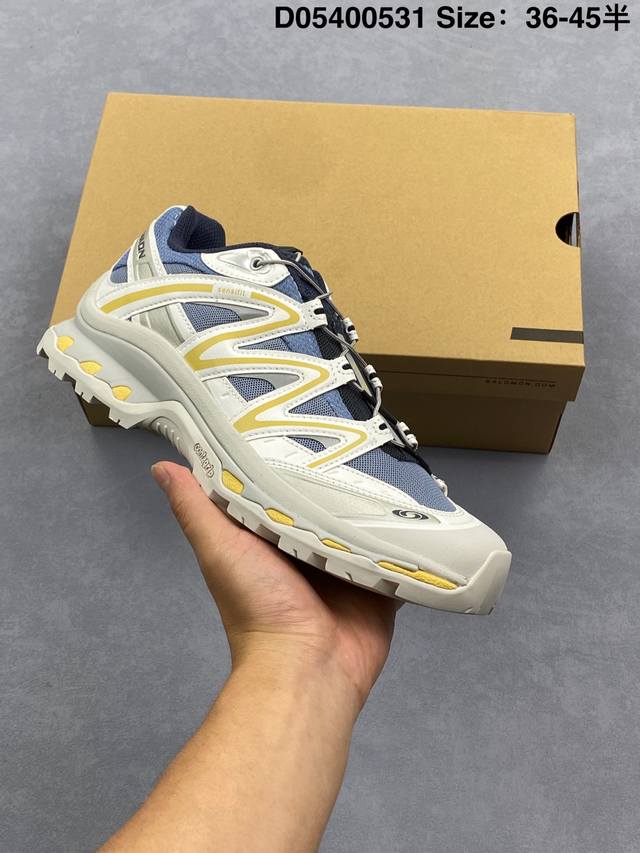 Salomon Xt-Quest Adv Beige 萨洛蒙 探索者系列户外越野跑鞋 鞋面采用Sensifit贴合技术 全方位贴合包裹脚型 鞋跟部鞋底牵引设计
