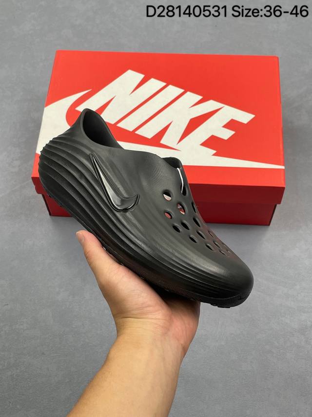 Nike Reactx Rejuven8 耐克 绿白 拖鞋 男女同款 时尚舒适洞洞鞋 由兼具轻便性和耐用性的Eva泡沫打造，拖鞋的外观十分吸引人，融合了舒适与时