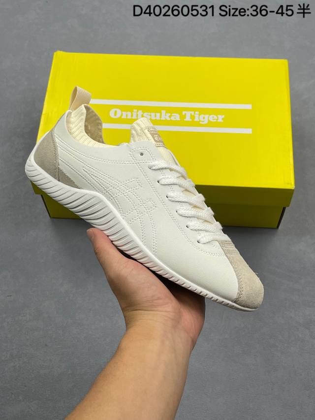 亚瑟士 Onitsuka Tiger鬼塚虎 Sclaw 轻便舒适 防滑耐磨透气支撑 低帮 生活休闲鞋 男女同款，复古美学极简风格，配色独具个性又超级好看。鞋口织