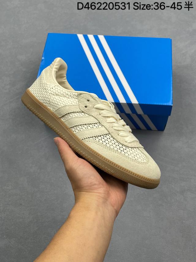 公司级Adidas Originals Samba 桑巴舞系列阿迪达斯 三叶草 绅士德训足球风百搭低帮休闲运动板鞋 货号:Kk3528 尺码:36 36.5 3