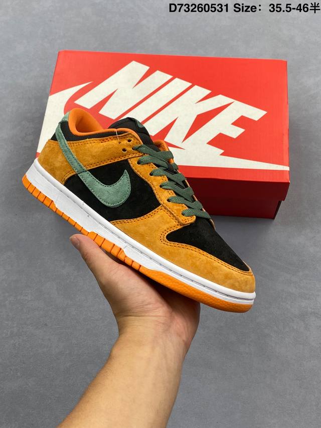 耐克 Nike Sb Dunk Low Pro 男女同款运动鞋复古板鞋。采用柔软皮革鞋面，经久耐穿，塑就如元年款 Dunk 般的复古质感。鞋头透气孔，搭配鞋口和