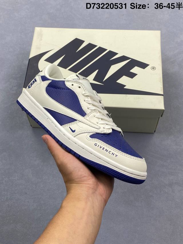 真标Aj1倒勾Travis Scott X Air Jordan 1 ” Reverse Mocha “ Aj1乔1 Ts 闪电 联名倒钩 低帮文化篮球鞋 货号