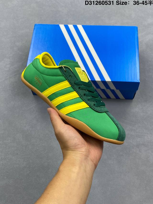 阿迪达斯Adidas Originals Tokyo W 系列复古百搭薄底德训风低帮休闲运动鞋 生胶底 货号：Ji3298 尺码：36-45带半码 编码：D31