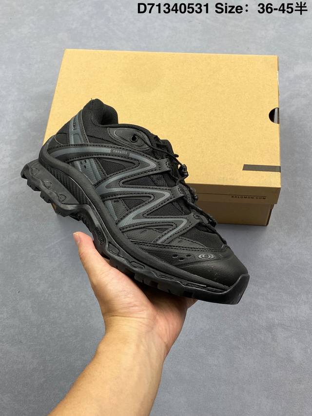 公司级Salomon Xt-Quest Adv Beige “ 萨洛蒙 探索者系列户外越野跑鞋 28鞋面采用Sensifit贴合技术 全方位贴合包裹脚型 鞋跟部