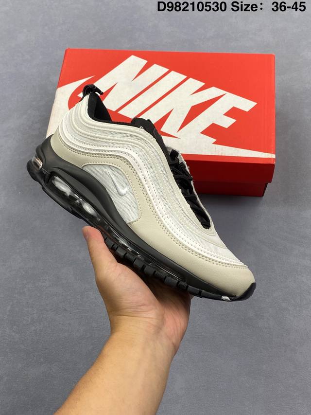 真标Nike Air Max 97 Se 子弹头 耐克全掌气垫缓震运动鞋 尺码：36-45 编码：D98210530
