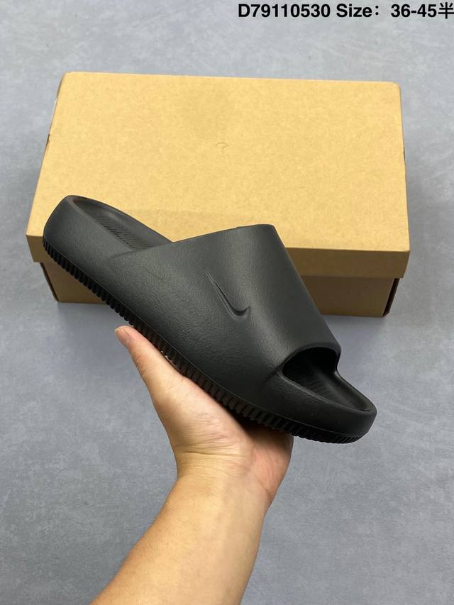 Nike耐克男女鞋2025春款时尚厚底运动休闲沙滩鞋一字拖鞋 货号：Fd4116-001 Size：36-45带半码 编码：D79110530