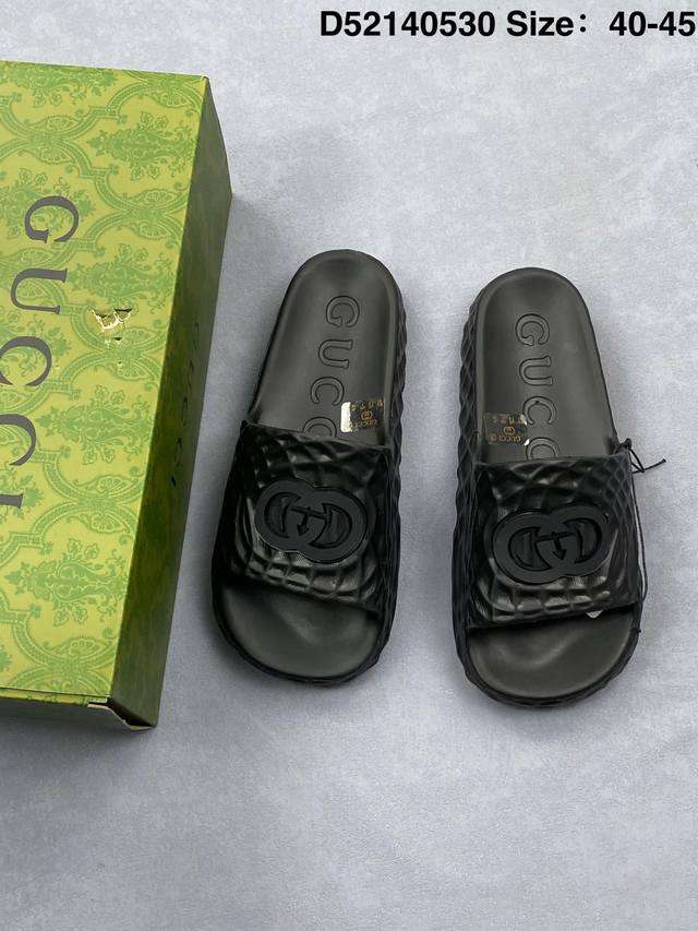 古驰 Gucci 古驰小白鞋板鞋 广东版 古驰拖鞋系列 花卉 Gucci 古奇 官网主推款 3D印花字一拖鞋 历年经爆典款 正品原版开模 高端复刻 Gucci