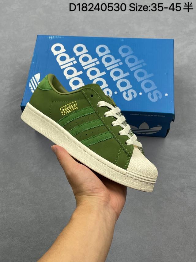 公司级Adidas Originals Superstar贝壳头系列 阿迪达斯 低帮经典百搭休闲运动板鞋 货号:Ji0318 尺码:35 36 36.5 37