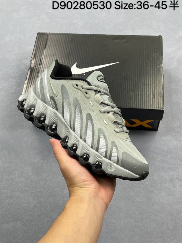 公司级Nike Air Max Dn8 耐克 全新气垫跑鞋 #全新鞋款在同侧采用了八个圆柱仓式的设计 不仅有防滑耐磨性功能 还搭配了周围一圈柔软的泡棉材质 提供