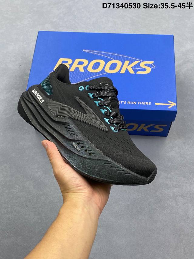 Brooks 布鲁克斯 Hyperion 2 超弹轻盈跑步鞋 实拍首发 低帮透气缓震支撑休闲运动慢跑鞋 采用改进工程空气网眼组合热熔工艺 鞋面材质搭载Dna L