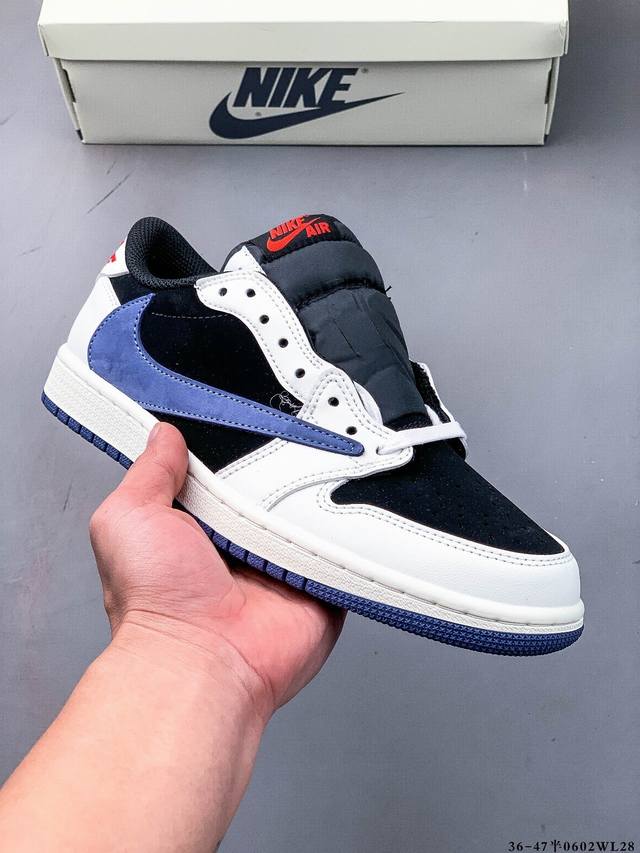 公司级头层！耐克Nike Air Jordan 1 Low Aj1乔1 倒勾低帮潮流缓运动休闲板鞋。Aj1 低帮拼接 完美版型真头层牛皮# 内置缓震气垫 原鞋开