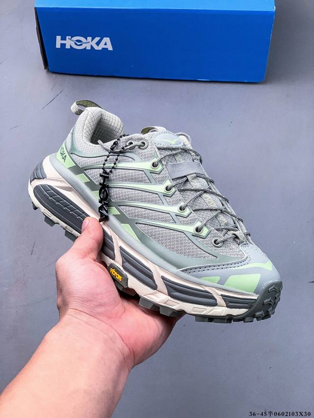 Hoka One Mafate Three 2 户外潮流低帮休闲运动鞋 全新 Mafate Three 2 采用 Mafate Speed 2 缓冲性良好的底部