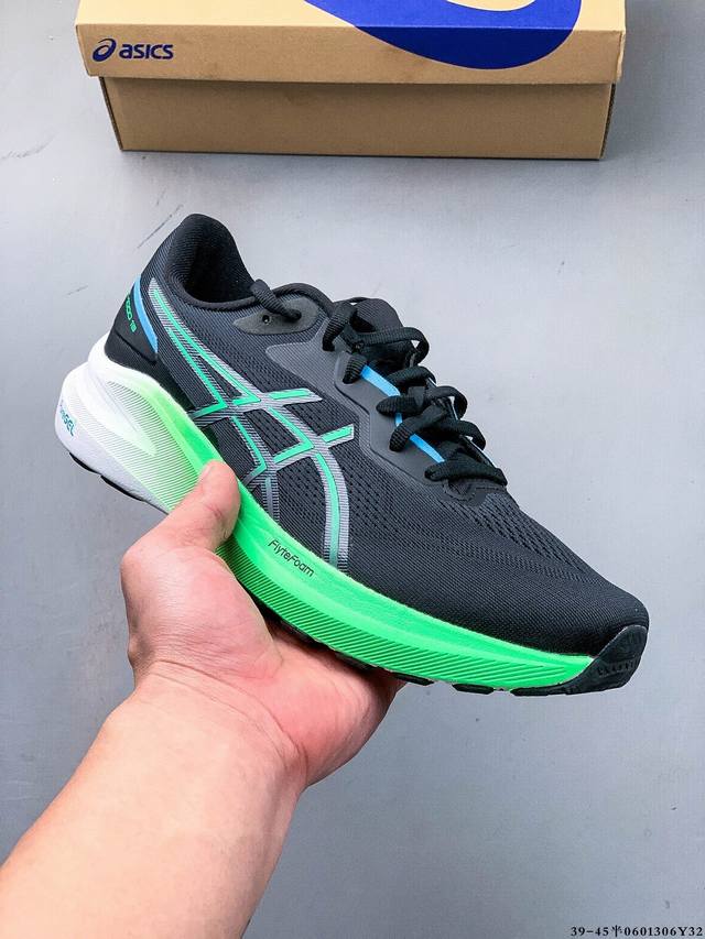 亚瑟士Asics Gt-1000 13 运动休闲跑步鞋 采用网眼鞋面，提供良好的透气性，Flytefoam中底材料，轻量和缓震并举，后跟Gel胶设计，持续提供缓
