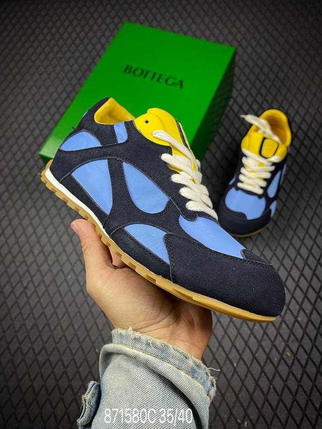 C 意大利奢侈品牌-宝缇嘉 葆蝶家-Bottega Veneta Orbit Lace-Up Runner Bv葆蝶家时尚休闲王一博同款老爹鞋运动鞋 ＃Max