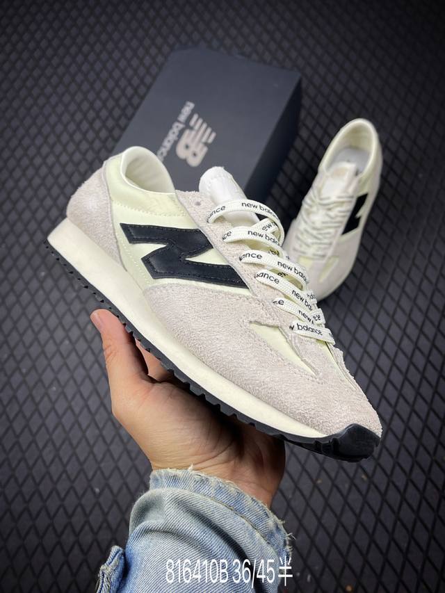 B New Balance Nb 471系列 织物牛剖层革 复古时尚 防滑耐磨低帮 生活休闲鞋 货号：U471Al 尺码：36-45带半码 编码：816410B