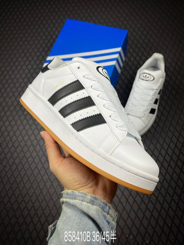 B 真标Adidas Originals Campus 00S 学院系列 面包风经典复古低帮百搭休闲运动板鞋 货号:Jp 00 尺码:36 36.5 37 38