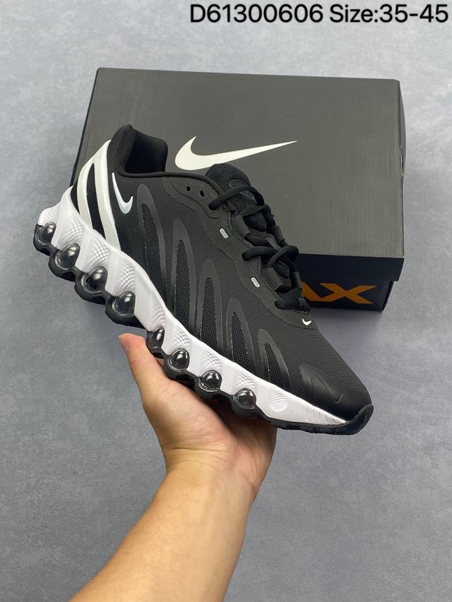 Nike Air Max Dn8 耐克 全新气垫跑鞋 #全新鞋款在同侧采用了四个圆柱仓式的设计 不仅有防滑耐磨性功能 还搭配了周围一圈柔软的泡棉材质 提供全新的