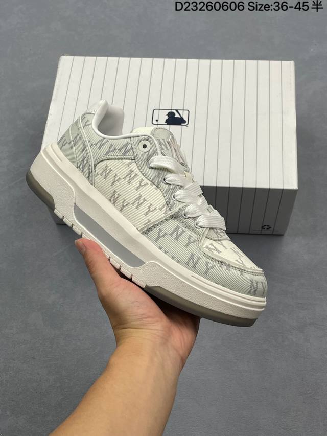 Mlb Chunky Liner Denim 潮流百搭 厚底增高 牛仔舒适休闲鞋 防滑耐磨 低帮 老爹鞋 货号:3Asxd015N。：3Asxv015N 尺码: