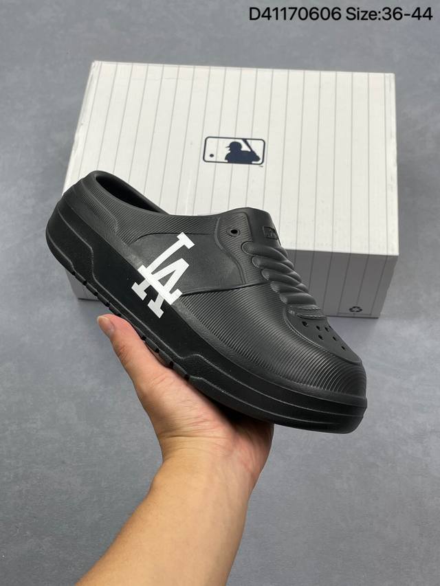 Mlb New Mound Mono夏季单品 韩国代购品质 Mlb拖鞋 Ny美国榄球洋基队限定 X 韩国限定Mlb 字母百搭潮流款情侣拖鞋 原厂代工轻量发泡鞋底