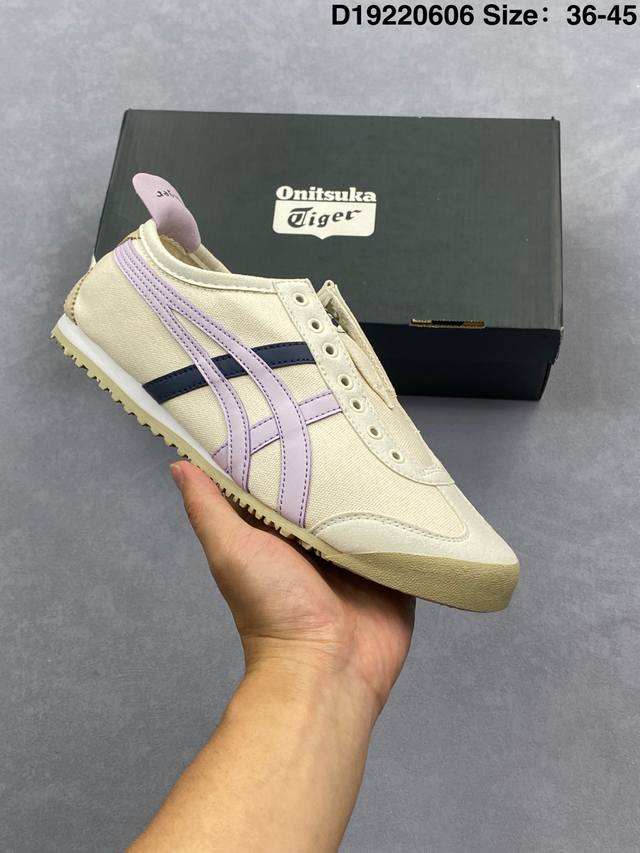 公司级亚瑟士 Onitsuka Tiger Tokuten 布面 复古低帮休闲跑鞋 实拍首发 Tokuten的灵感来源于80年代的室内用鞋 T-Toe前足补强设