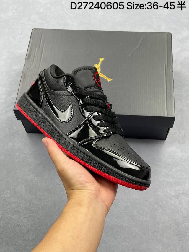 耐克 乔丹Air Jordan 1 Low Aj1 乔1 乔丹1代Aj1 低帮复古文化休闲运动篮球鞋 从1985 年面世的元年款汲取设计灵感，采用简洁大方的经典