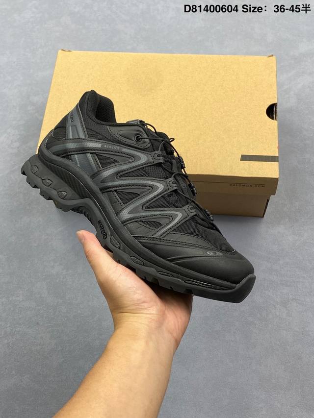 公司级Salomon Xt-Quest Adv Beige “ 萨洛蒙 探索者系列户外越野跑鞋 28鞋面采用Sensifit贴合技术 全方位贴合包裹脚型 鞋跟部
