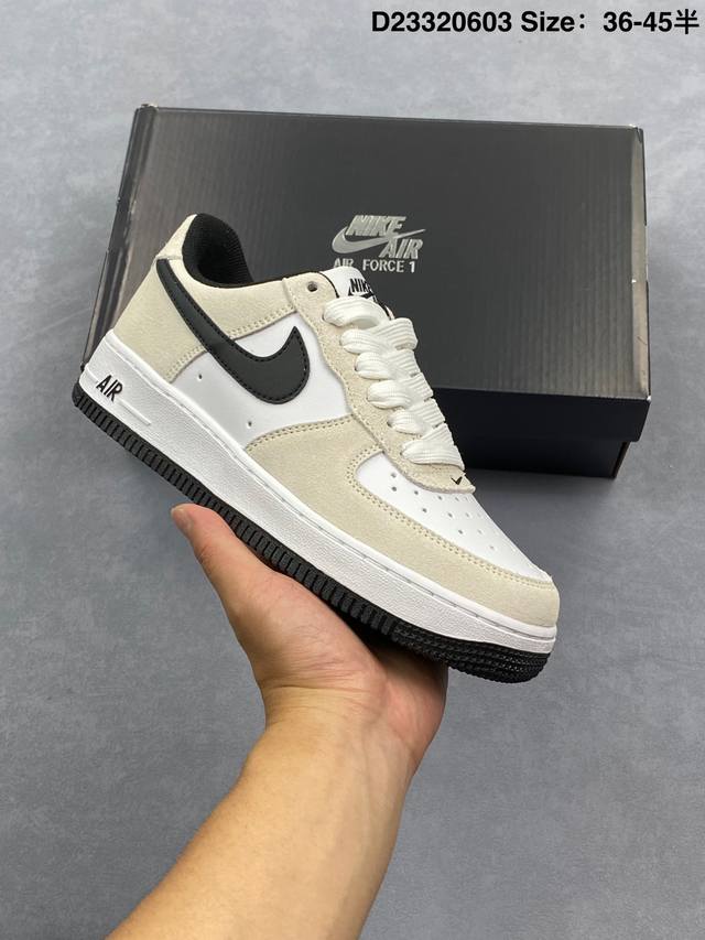 Nike Air Force 1 Low 白生胶 空军一号低帮运动休闲板鞋 原楦头原纸板 打造纯正空军版型#专注外贸渠道 全掌内置蜂窝气垫 #原盒配件 原厂中底