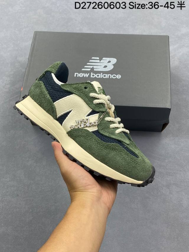New Balance Ms327 复古休闲运动慢跑鞋 完美清洁度 全新 New Balance 327 系列，以更纯粹的复古风格设计打造的全新造型。侧身还以解