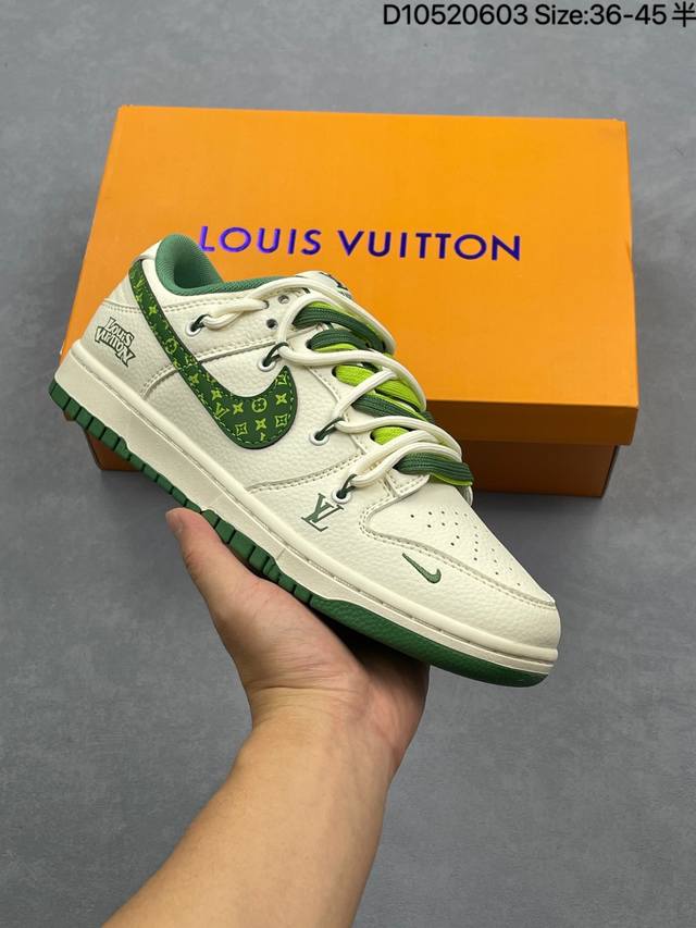 定制版 Nike Sb Dunk Low 斯图西联名 绑带蓝勾 周年高端定制 低帮休闲板鞋 Dm6868-088 #定制鞋盒 大厂纯原品质出货 超高清洁度 皮料