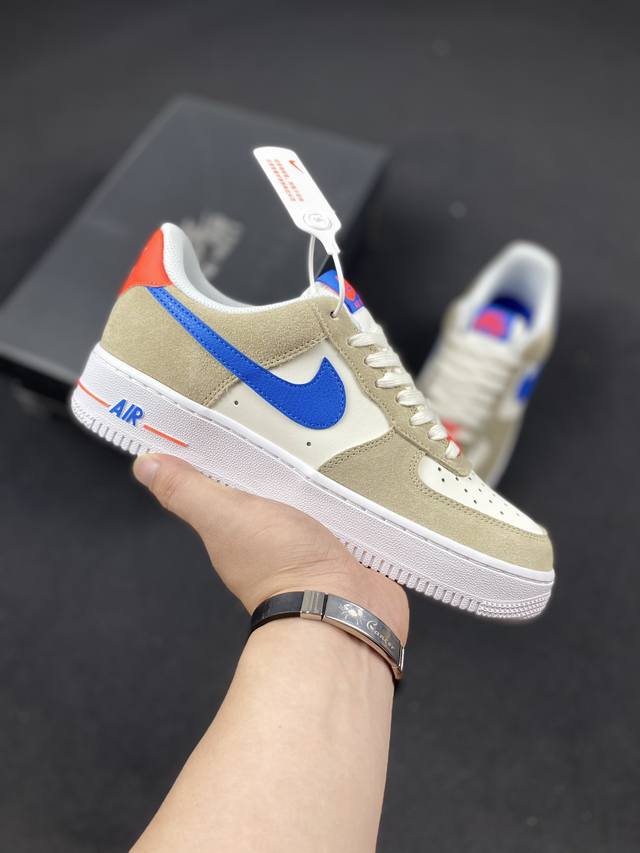 工厂P套现 福利特价 原本地200版本 Nike Air Force 1 Shadow 卡其蓝红 官方同步 原装级别 原楦头原纸板 打造纯正空军版型#专注外贸渠