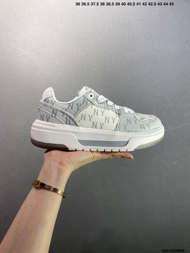 公司级Mlb Chunky Liner Denim 潮流百搭 厚底增高 牛仔舒适休闲鞋 防滑耐磨 低帮 老爹鞋 货号:3Asxd065N 尺码:35.5 36